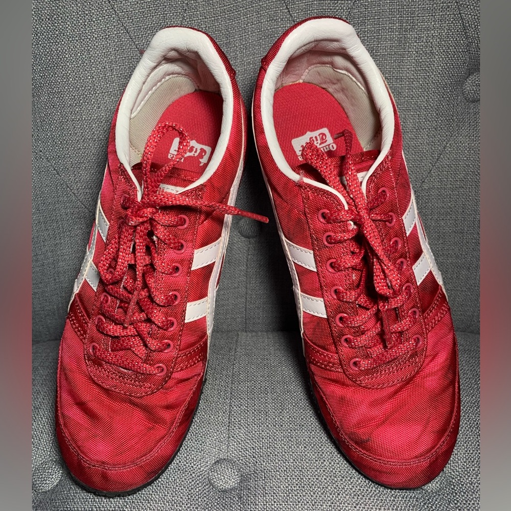 Asics Onitsuka Tiger Ultimate 81 Women's Sneakers Shoes D58BK Fuchsia sz 8 - Picture 3 of 11